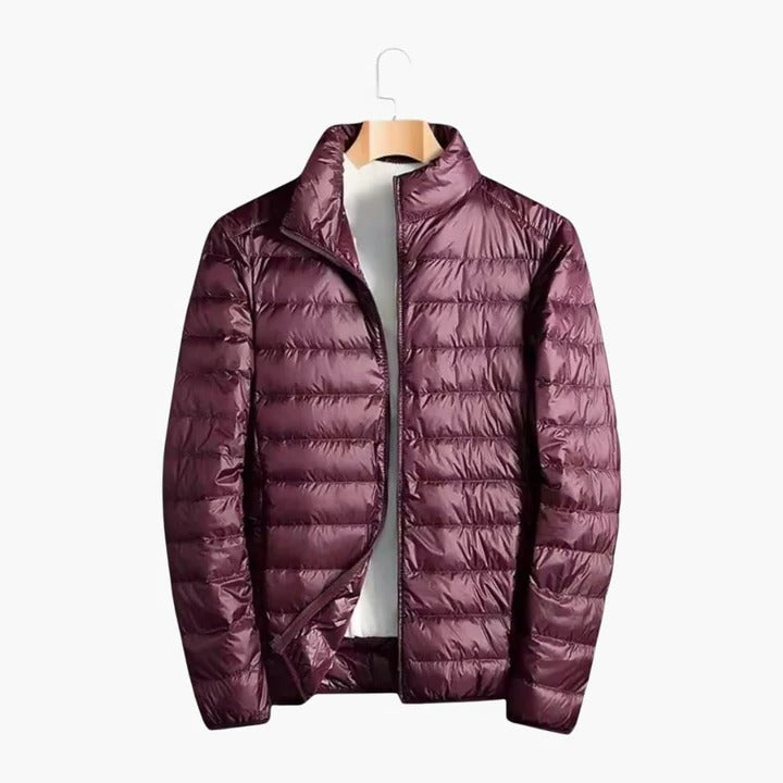 Men's Ultra Lightweight Warm Water-Repellent Puffer Jacket By TrendAura Outdoor Travel And Everyday Wear