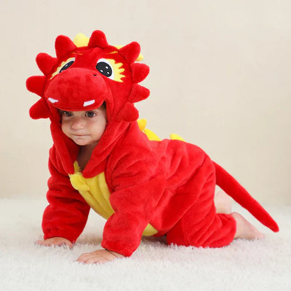 JungleBuddies Baby Onesies Adorable Hooded Animal Outfits Soft Breathable Comfort For Toddlers