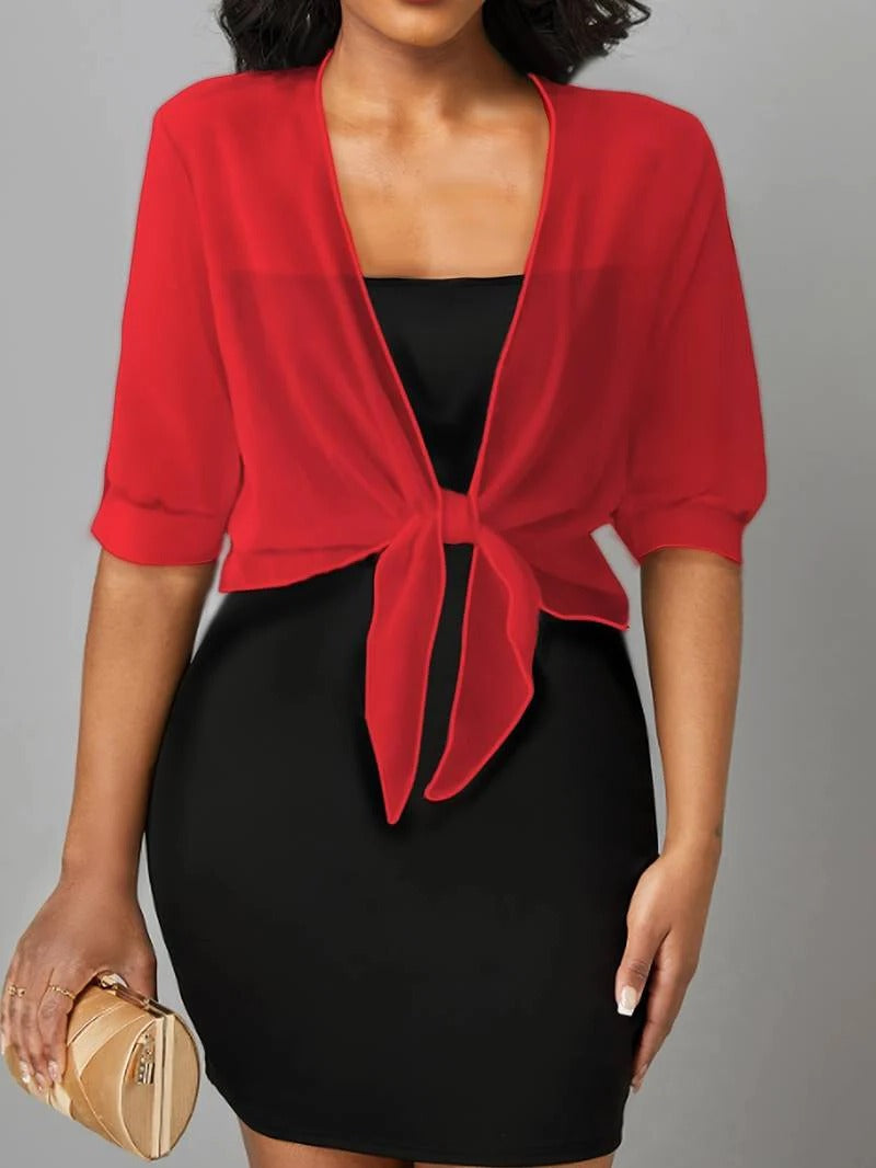 Open-Front Blouse For Spring