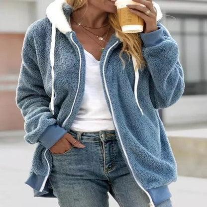 TrendAura | Casual plush sweatshirt