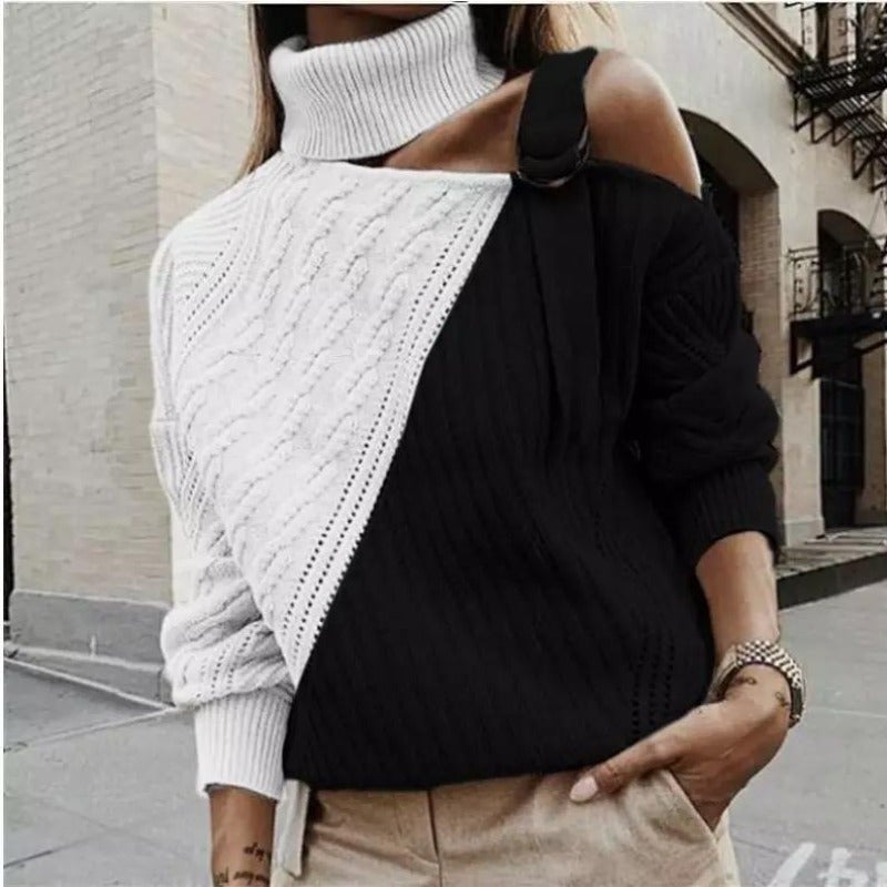 TrendAura | Short turtleneck sweater
