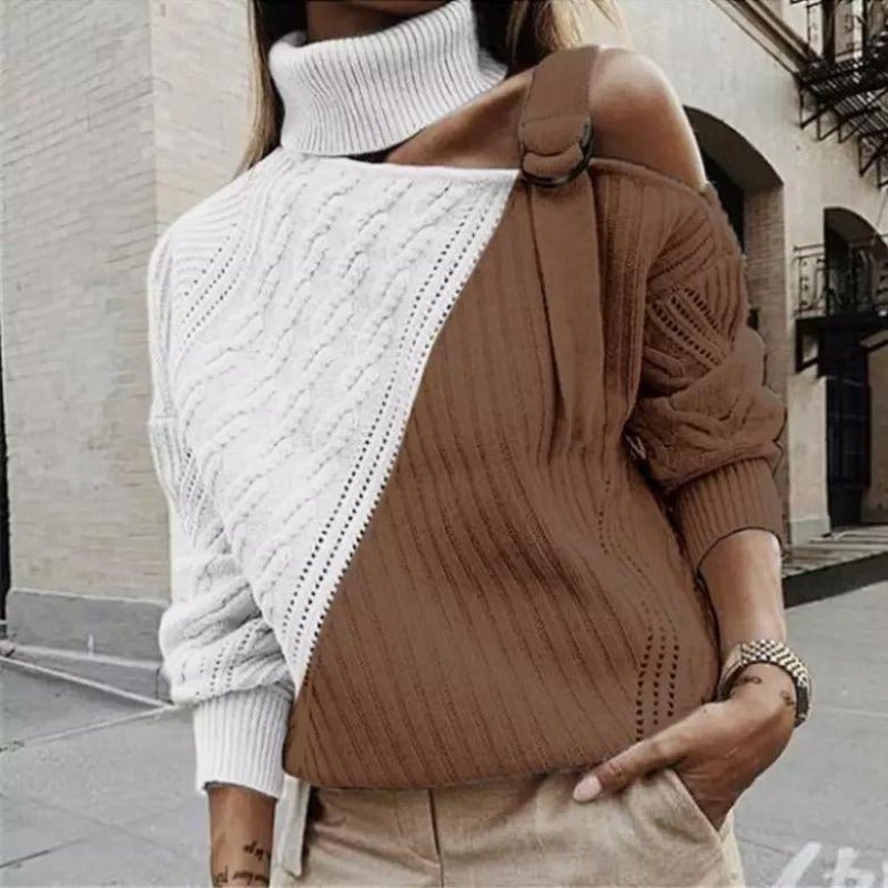 TrendAura | Short turtleneck sweater