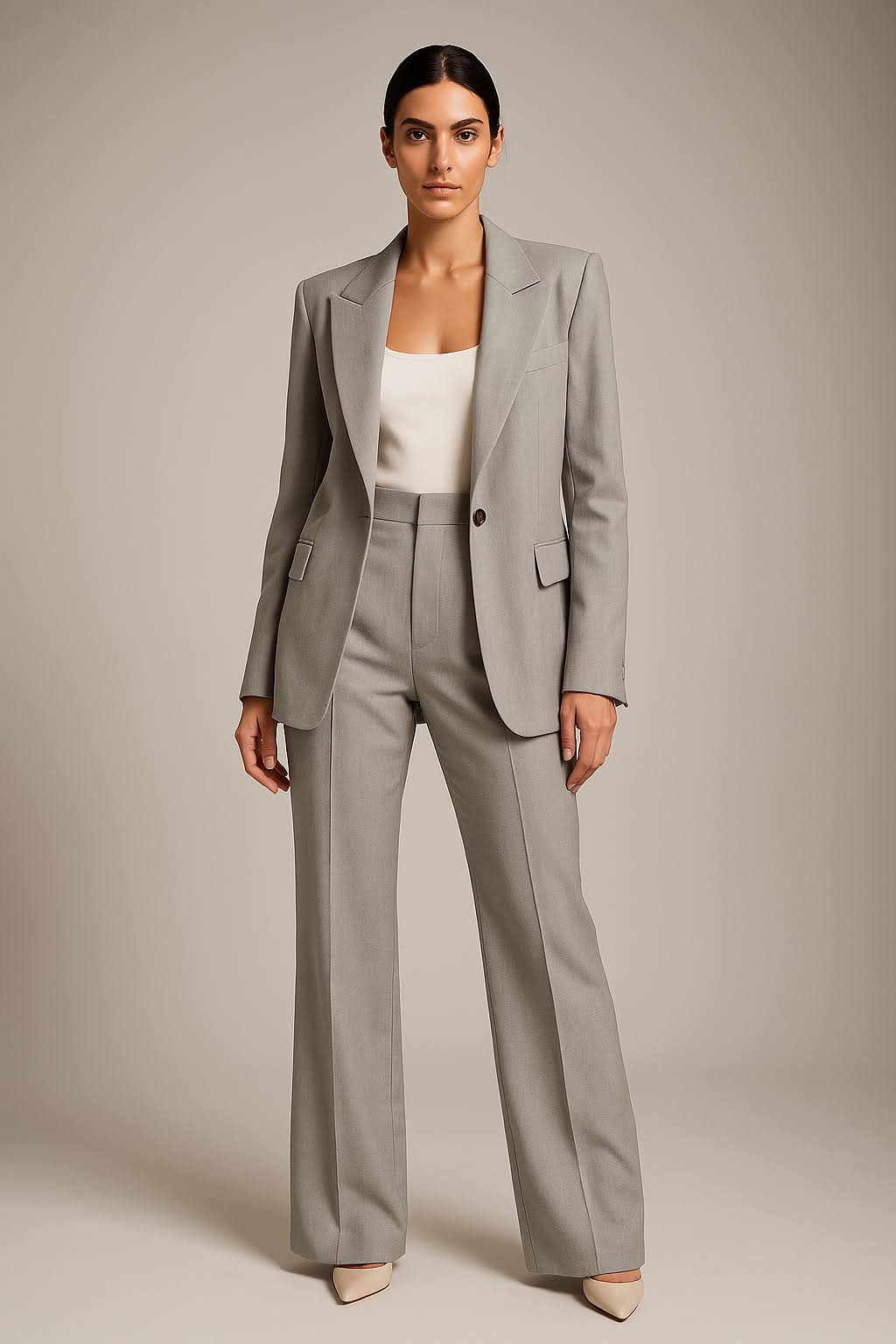 Women’s Stylish Winter Blazer and Pants Set | Chic