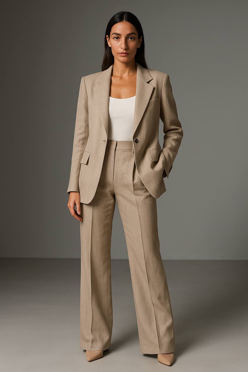 Women’s Stylish Winter Blazer and Pants Set | Chic
