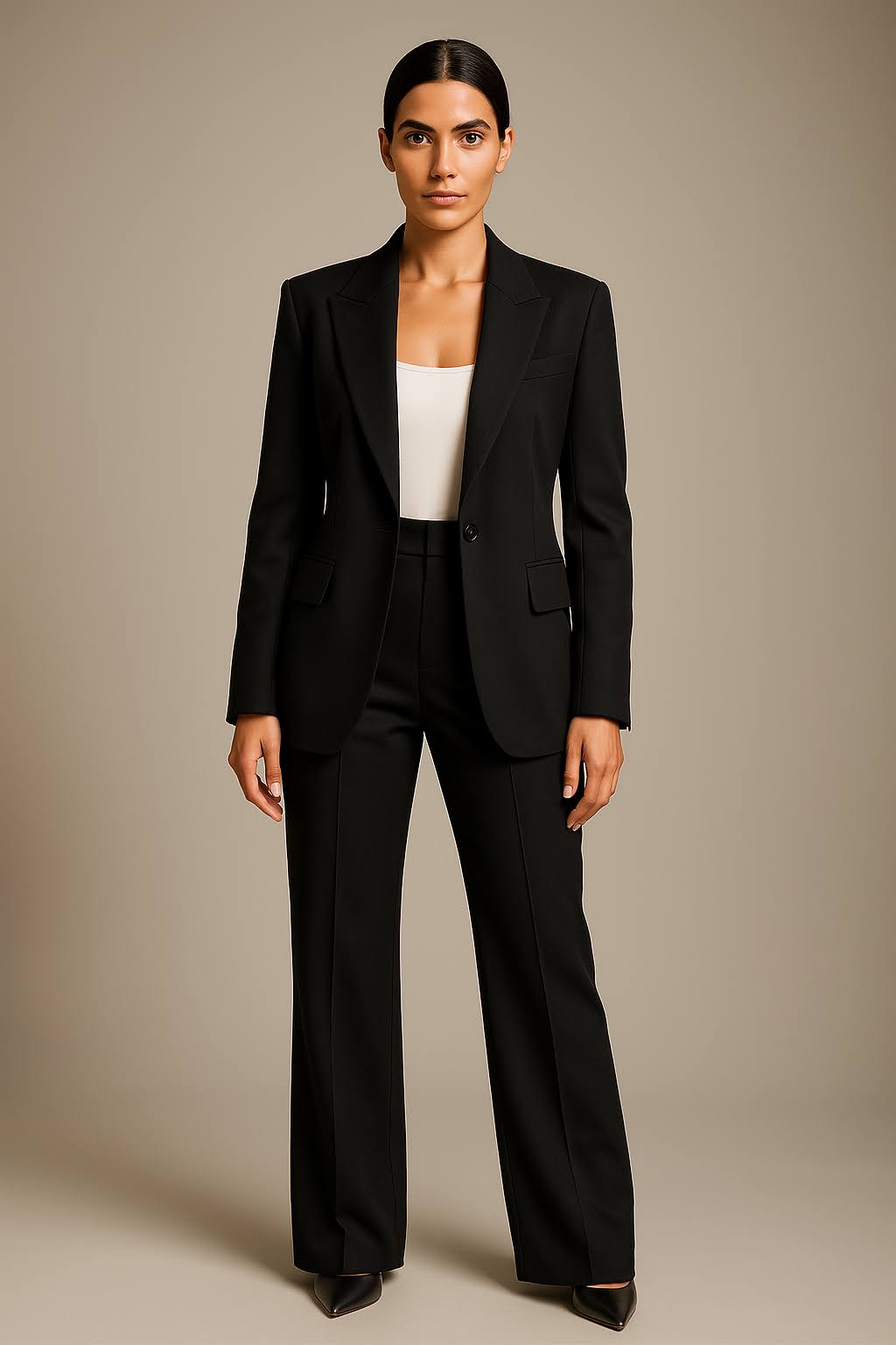 Women’s Stylish Winter Blazer and Pants Set | Chic