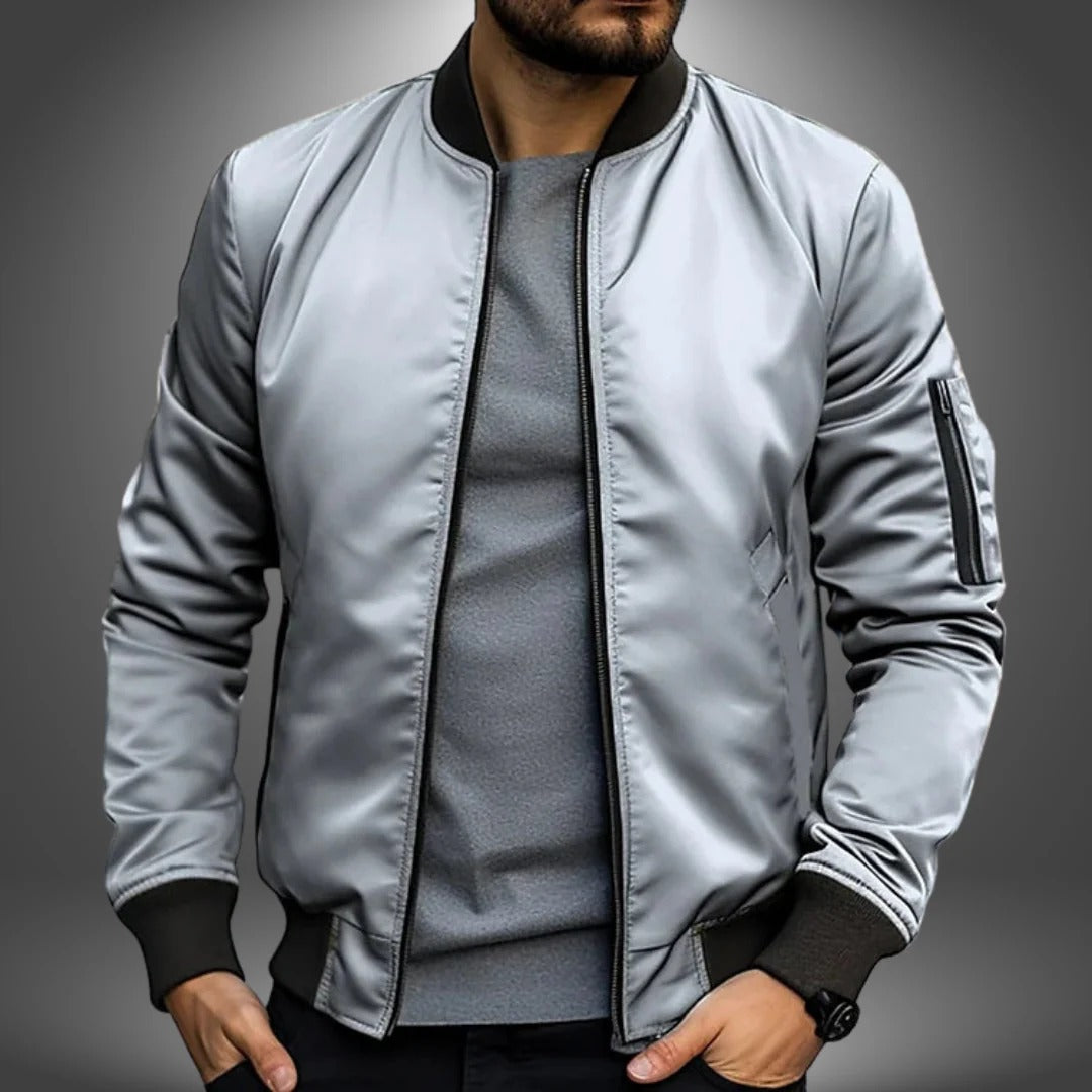 Versatile Navy Bomber Jacket For Men By TrendAura Ideal For Work And Weekend Wear Everyday