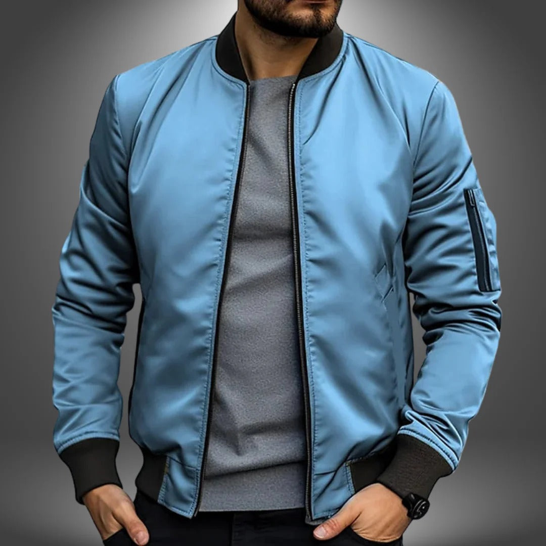 Versatile Navy Bomber Jacket For Men By TrendAura Ideal For Work And Weekend Wear Everyday