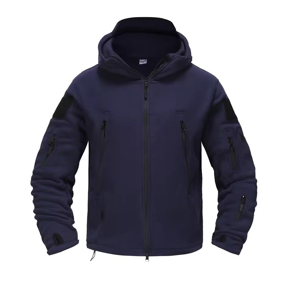 TrendAura Men Thermal Fleece Jacket Winter Warmth Outdoor Gear Rugged Comfort For Cold Weather Activities