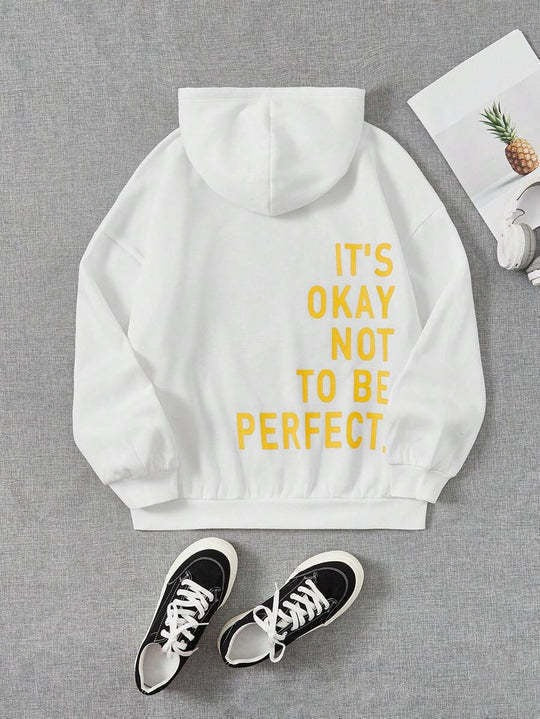 Women’s Hoodie – Oversized Fit – Soft Cotton Blend – Back Print – Long Sleeve Casual