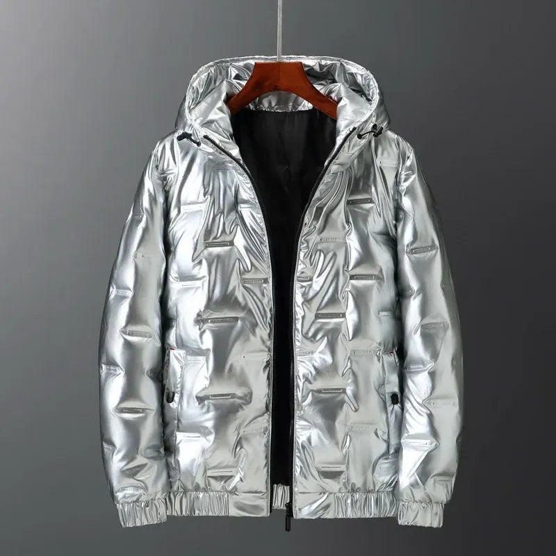 Mens Quilted Down Jacket With Hood Regular Fit Water Resistant Hip Length Nordisk Flair
