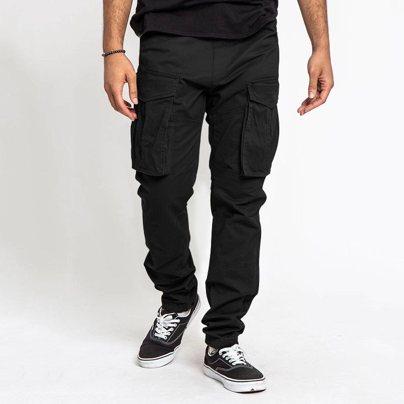 Nordisk Flair Mens Cargo Pants Loose Fit Cotton Blend With Utility Pockets Straight Leg Full Length
