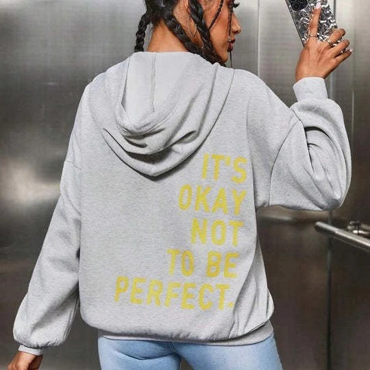 Women’s Hoodie – Oversized Fit – Soft Cotton Blend – Back Print – Long Sleeve Casual