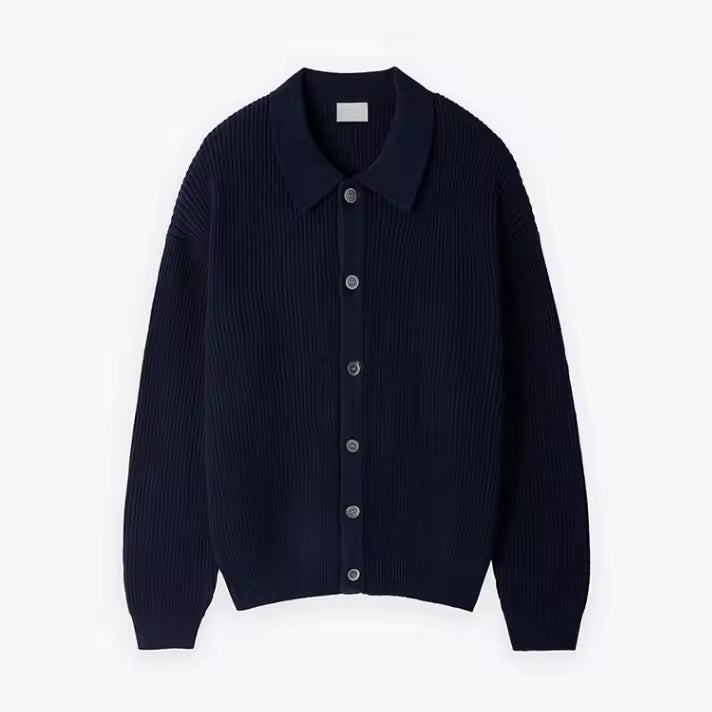 Men's Oversized Wool Blend Cardigan Sweater With Button Front Casual Layer For Everyday Warmth