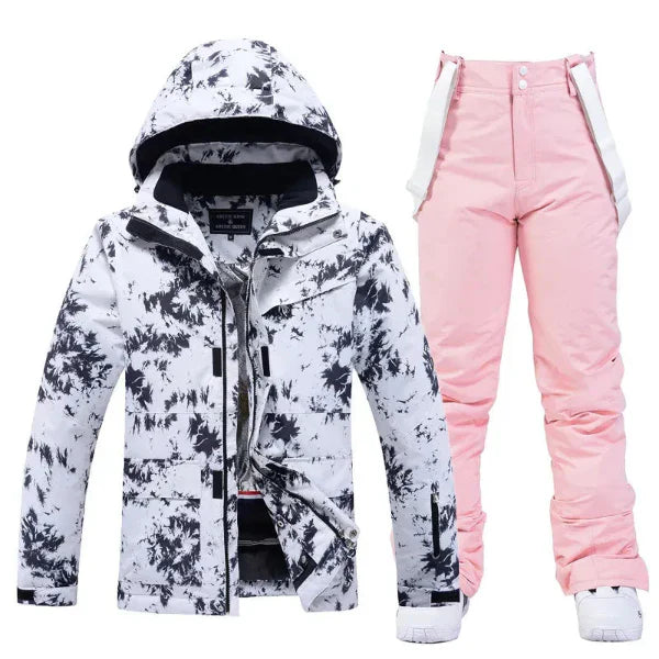 Women’s Two-Piece Ski Jacket – Regular Fit – Insulated – Water-Resistant – Hooded – Full-Zip