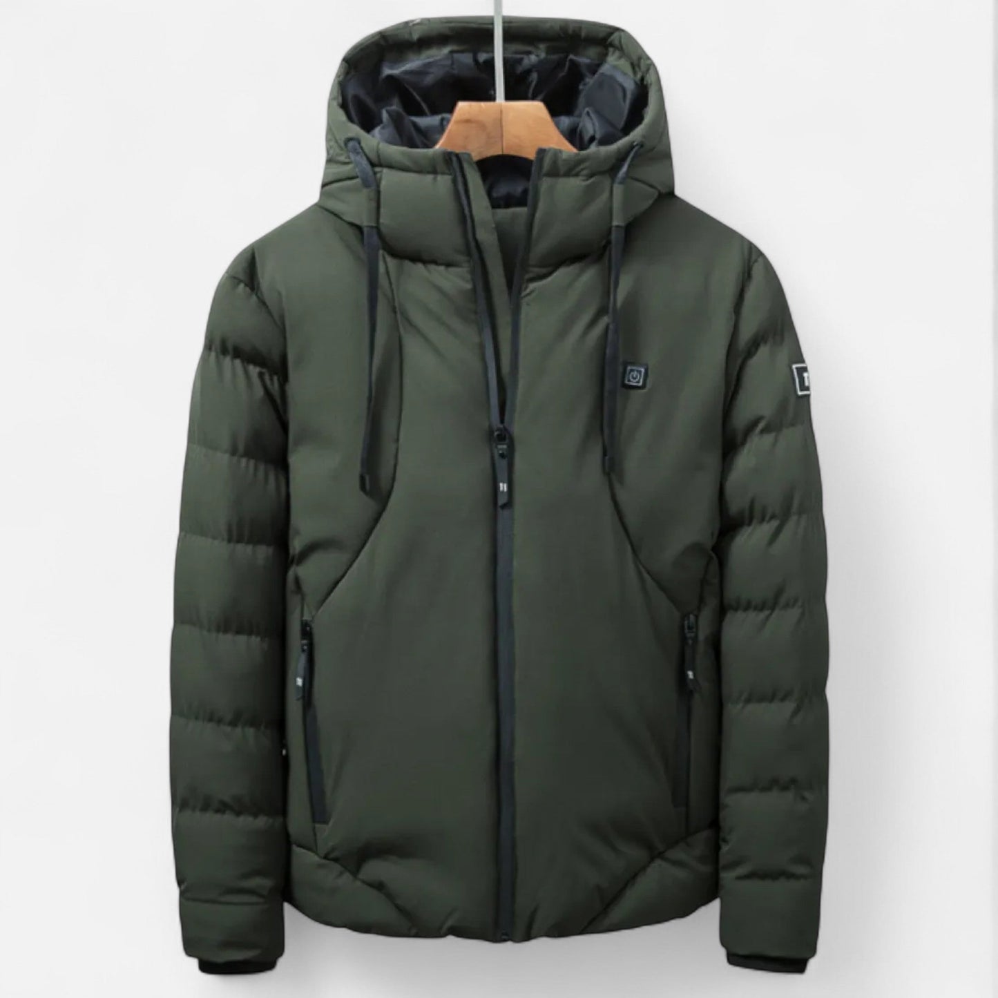 Andrew Men's Outdoor HeavyDuty Winter Jacket With Hood Insulated Puffer Coat For Cold Weather And Snow