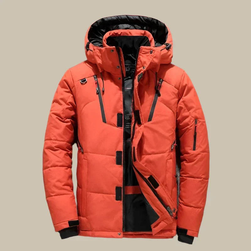 TrendAura Insulated Winter Jacket With Hood - Move Freely While Staying Warm On Cold Winter Outings