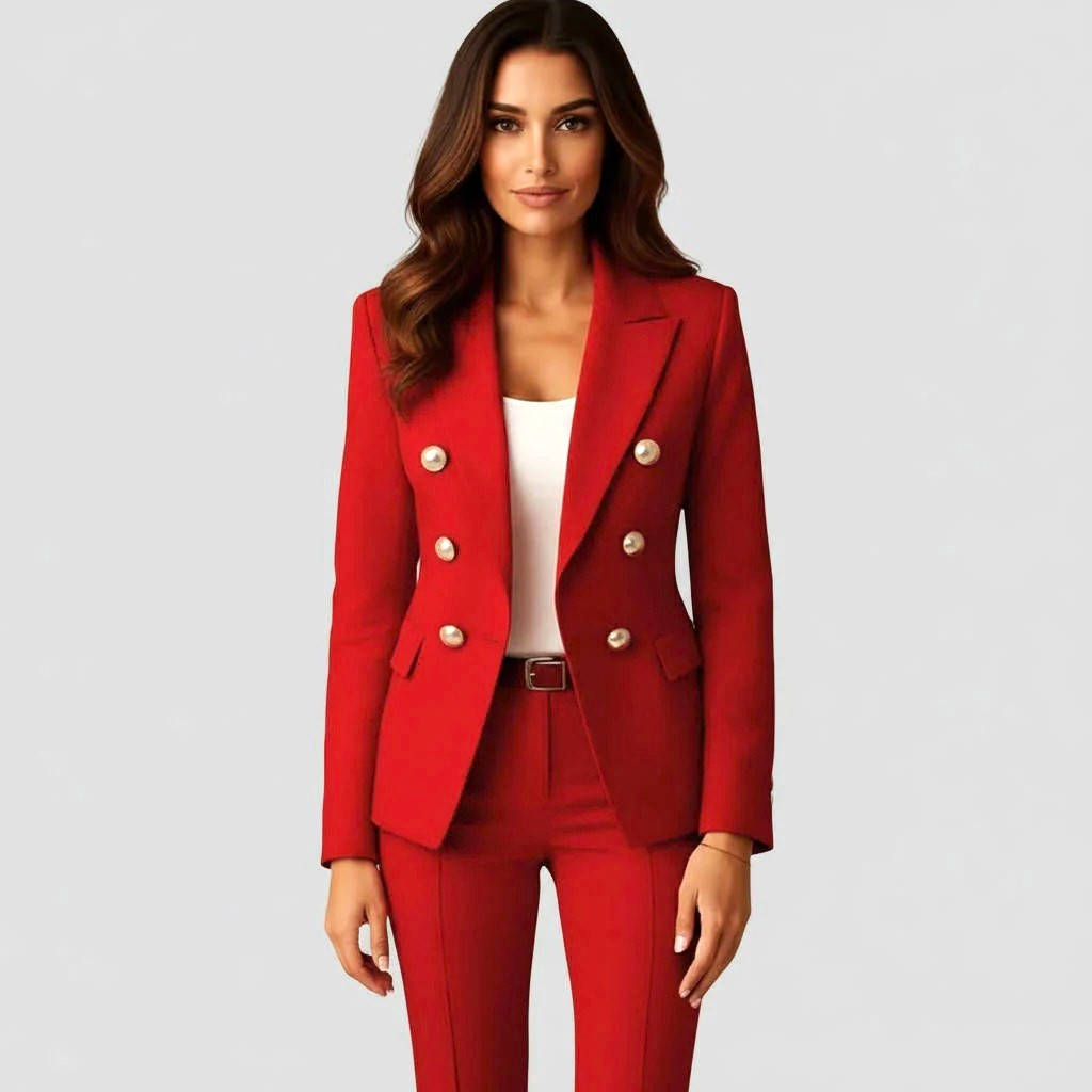 TrendAura Women’s Blazer And Trousers Suit Set Polished Power Look For Work And After Hours