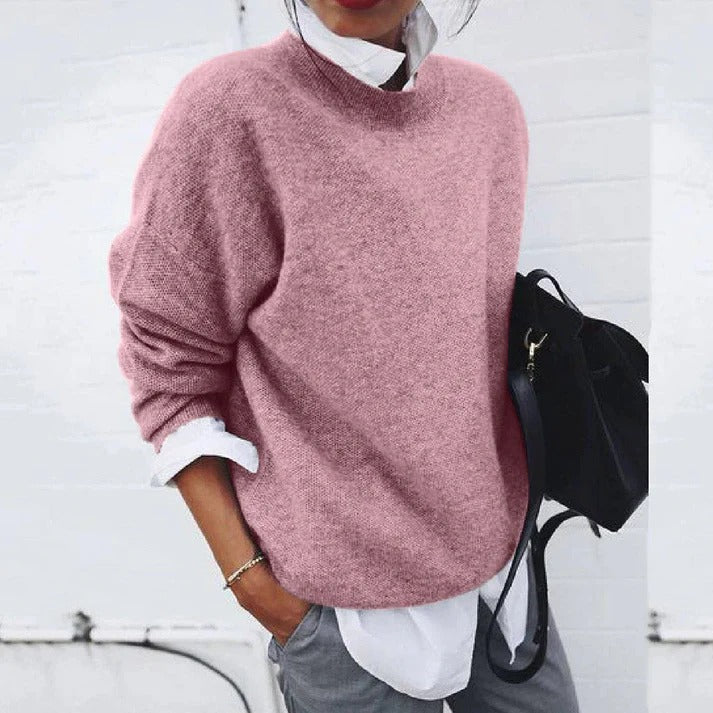 TrendAura Womens Oversized Mohair Blend Sweater - Cozy Flattering Fit For Everyday Wear