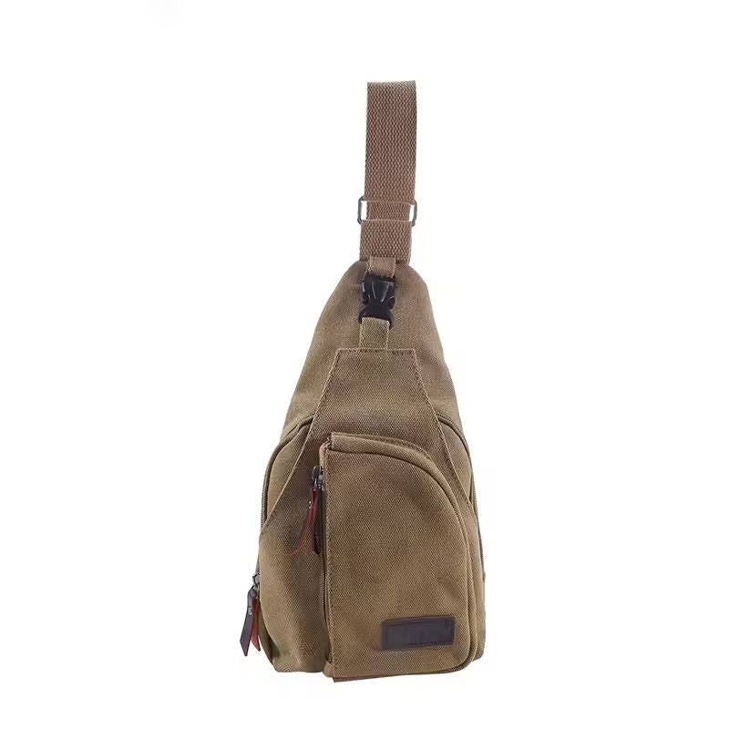 TrendAura Canvas Sling Bag - Lightweight, Hands-Free Everyday Carry for City Trips