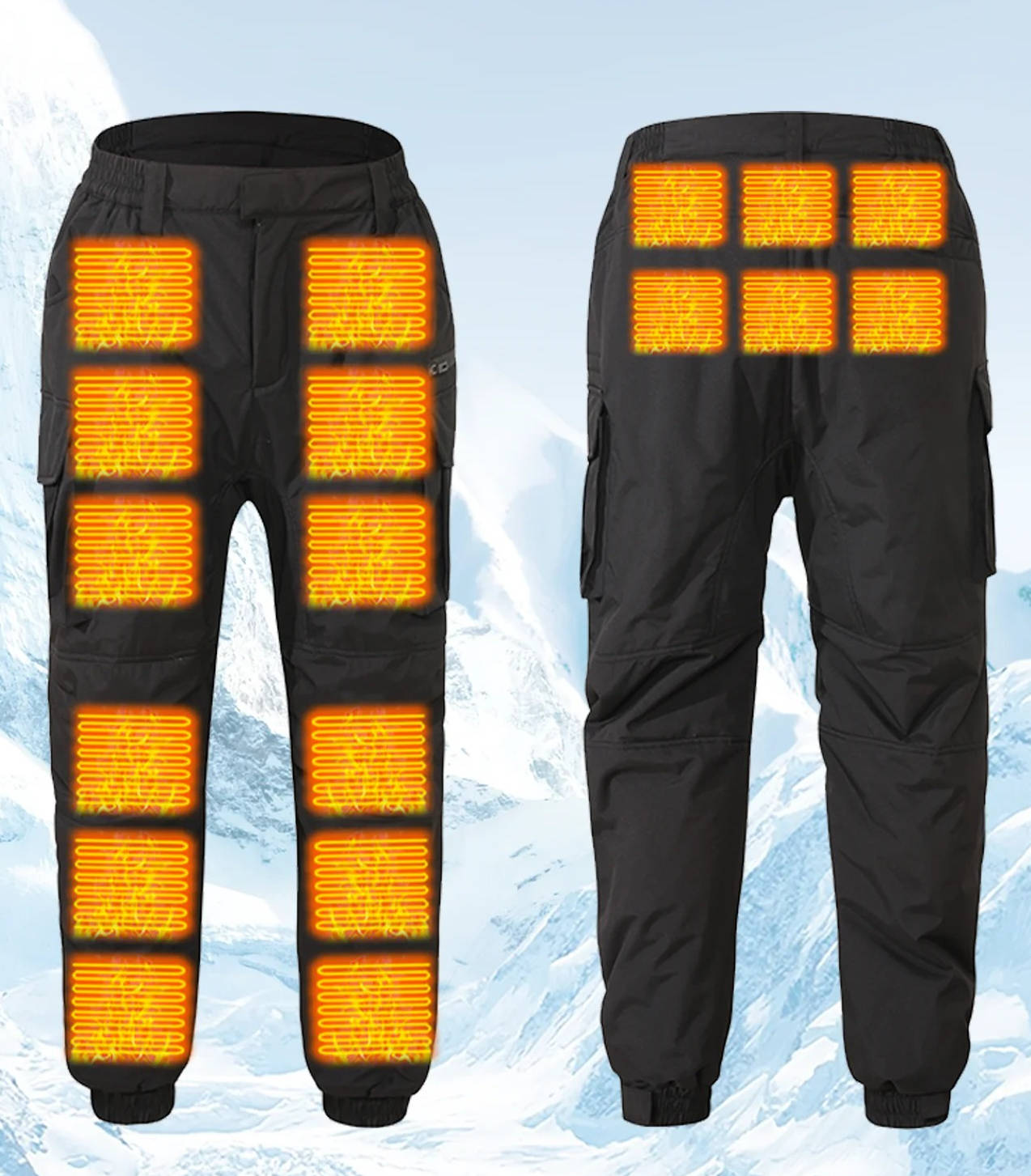 TrendAura Heated Pants for Men With Fast Heating Panels Warmth on Cold Mornings Outdoor Winter Gear