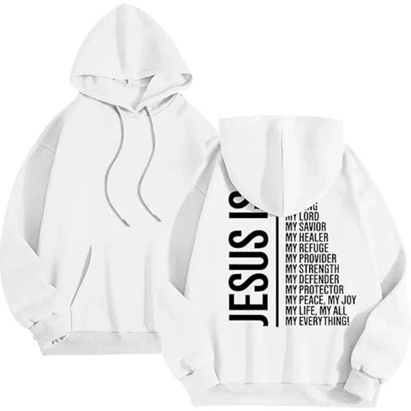 Women’s Hooded Sweatshirt – Oversized Fit – Fleece – Graphic Back – Ribbed Cuffs