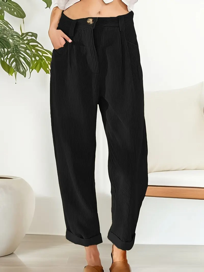 Women’s Corduroy Trousers | Chic Winter Straight-Leg