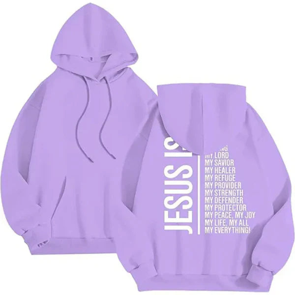 Women’s Hooded Sweatshirt – Oversized Fit – Fleece – Graphic Back – Ribbed Cuffs