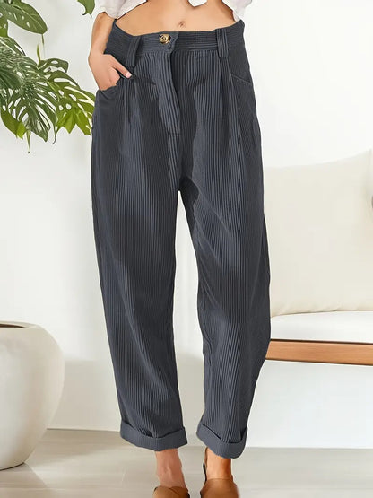 Women’s Corduroy Trousers | Chic Winter Straight-Leg