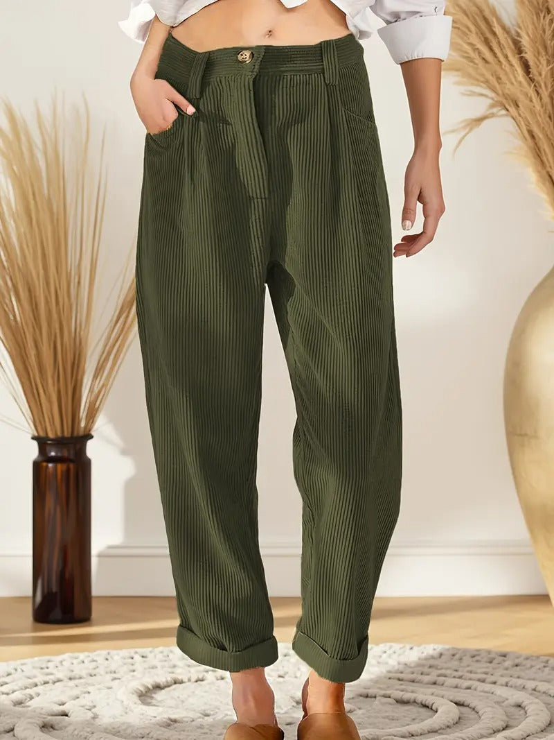 Women’s Corduroy Trousers | Chic Winter Straight-Leg