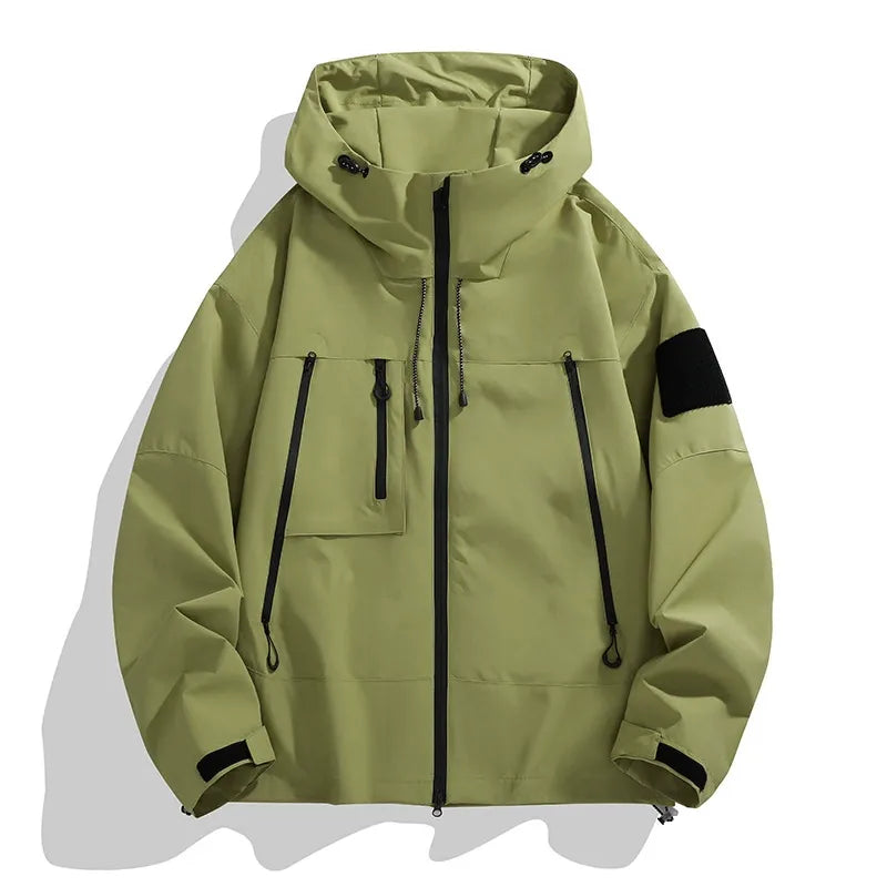 Nordisk Flair Men's Hooded Jacket With Relaxed Fit Wind Resistant Water Repellent Utility Pockets