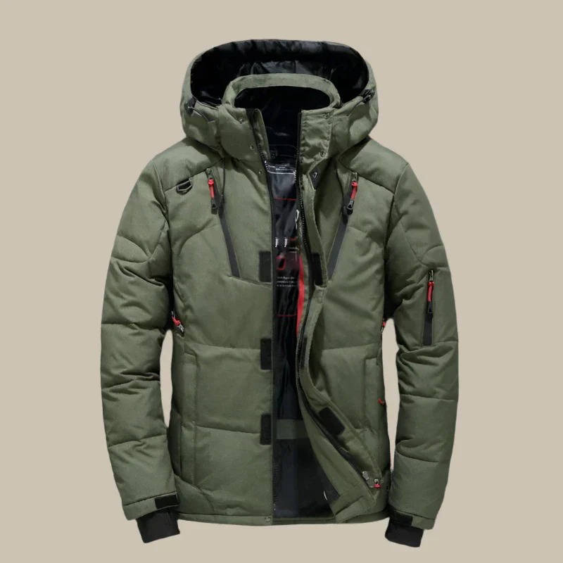 TrendAura Insulated Winter Jacket With Hood - Move Freely While Staying Warm On Cold Winter Outings