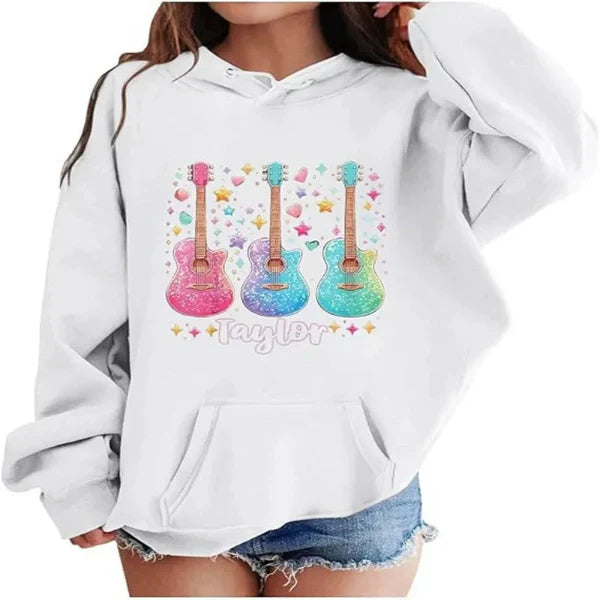 Women’s Pullover Hoodie – Oversized Fit – Graphic Front – Cotton Feel – Drop Shoulder