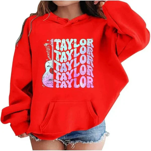 Women’s Pullover Hoodie – Oversized Fit – Graphic Front – Cotton Feel – Drop Shoulder