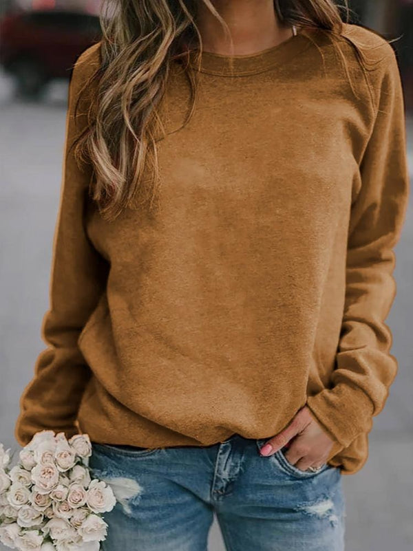 Women’s Pullover Sweater – Relaxed Fit – Soft Knit – Long Sleeve – Round Neck
