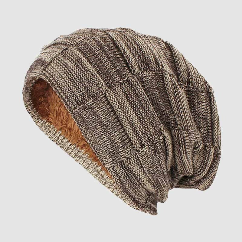 TrendAura Derris Urban Beanie With Plush Fleece Interior In Soft Ribbed Knit Slouch Fit For Cold Commutes