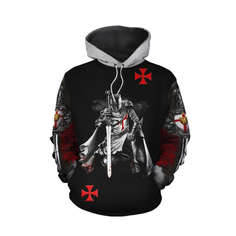 Crusader Inspired Mens Sweatshirt With Bold Casual Design And Everyday Comfort For Men