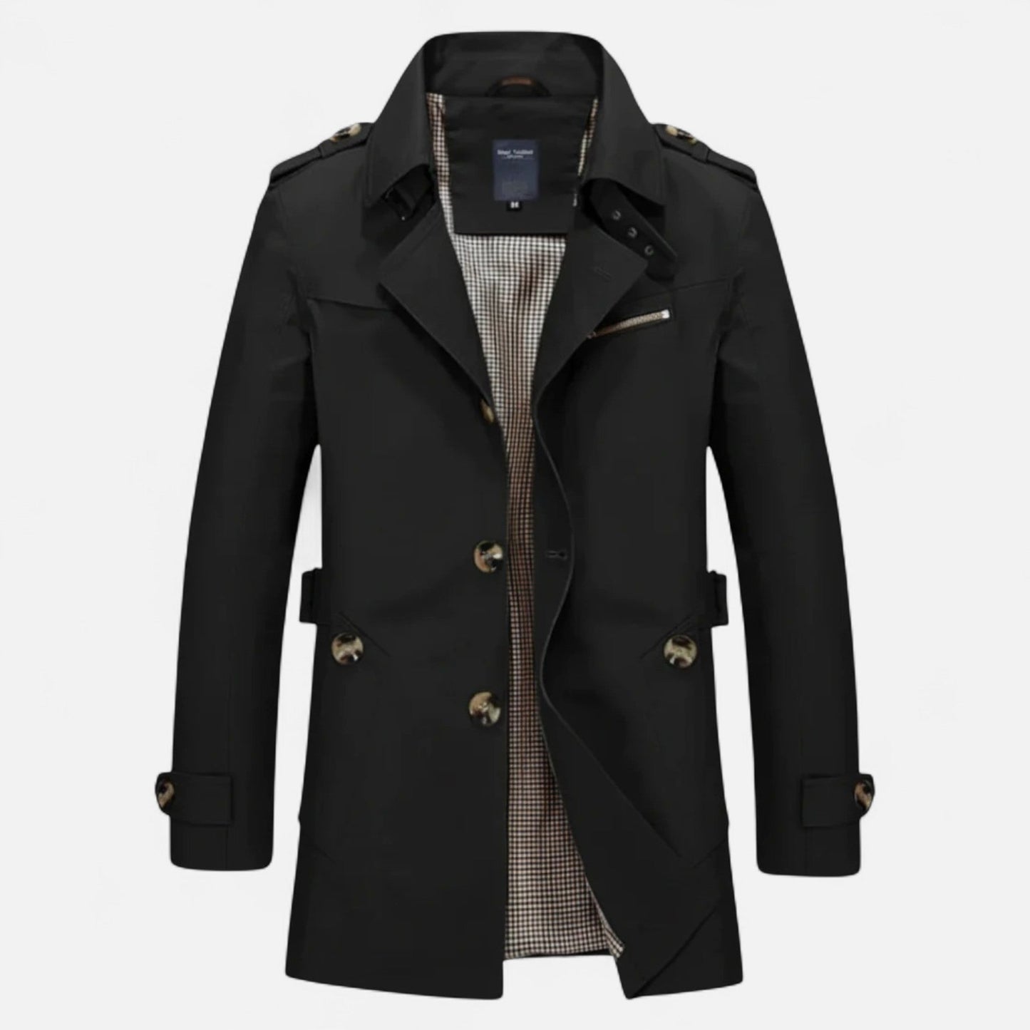 Ancient World | Men's Long Single-Breasted Trench Coat