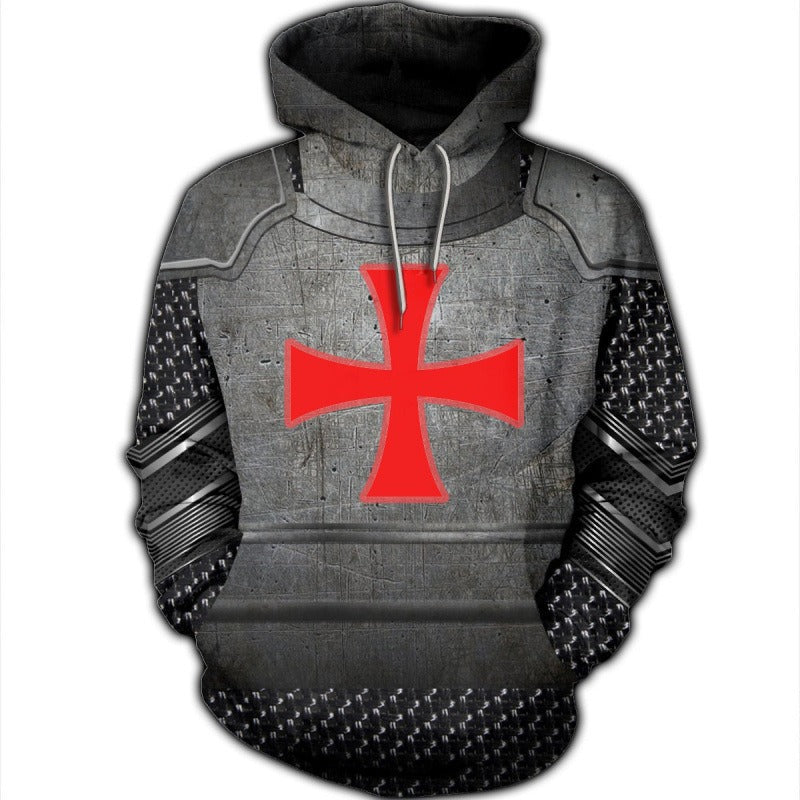 Crusader Inspired Mens Sweatshirt With Bold Casual Design And Everyday Comfort For Men