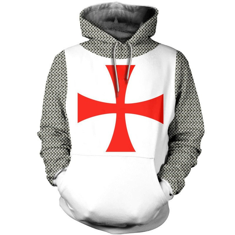 Crusader Inspired Mens Sweatshirt With Bold Casual Design And Everyday Comfort For Men