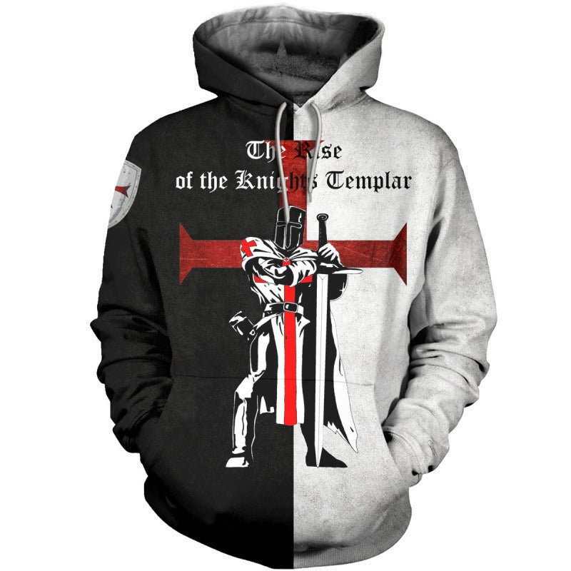 Crusader Inspired Mens Sweatshirt With Bold Casual Design And Everyday Comfort For Men