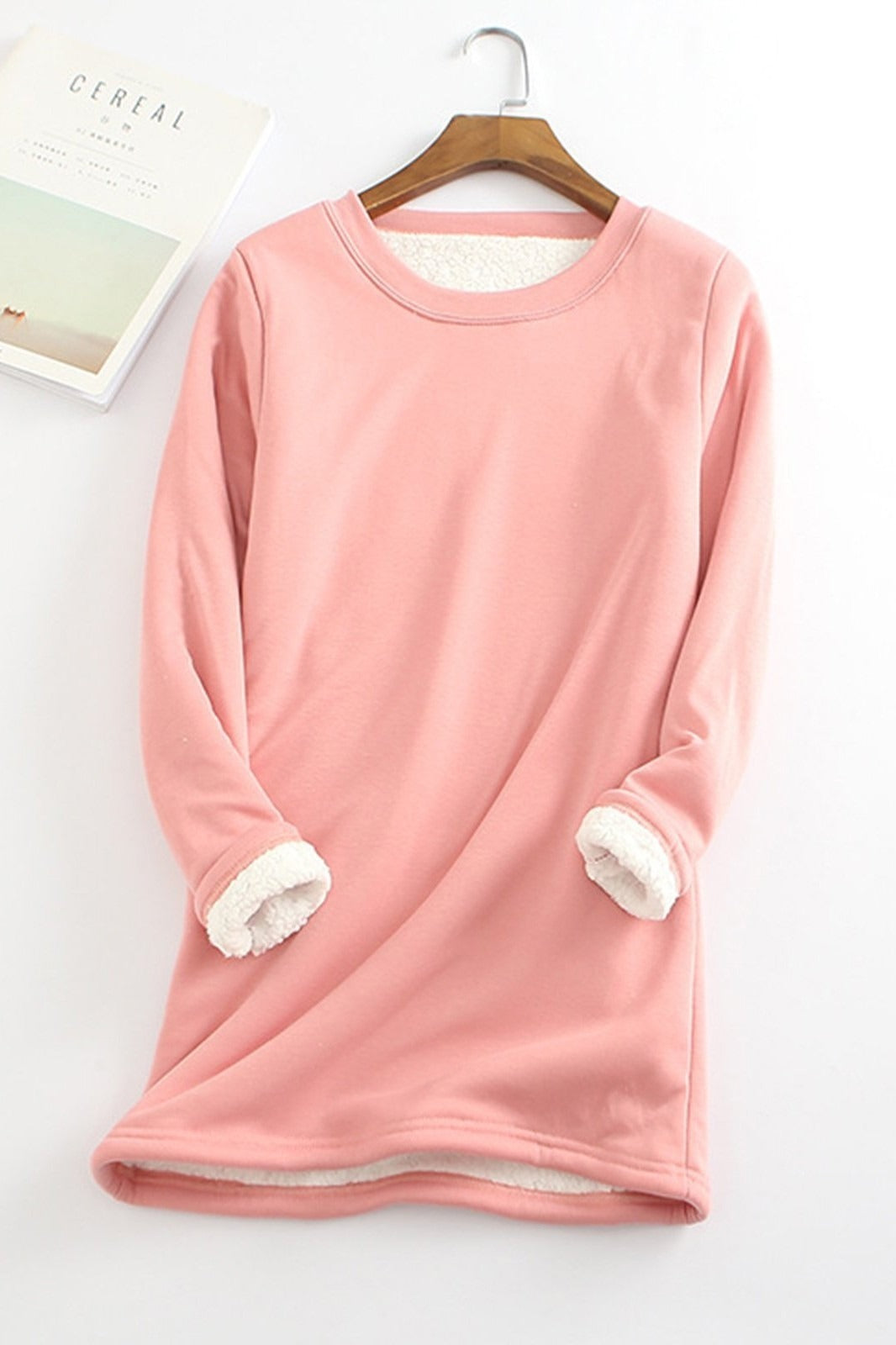 Women’s Tunic Top – Relaxed Fit – Soft Lined Fleece – Long Sleeve Cozy Layer