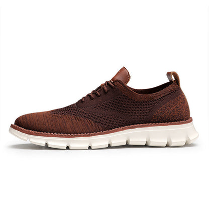 Jonas Men's Breathable Lace Up Shoes Lightweight Flexible Comfort For Office And Casual