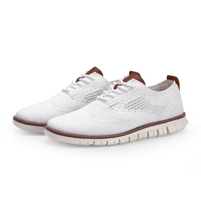 Jonas Men's Breathable Lace Up Shoes Lightweight Flexible Comfort For Office And Casual