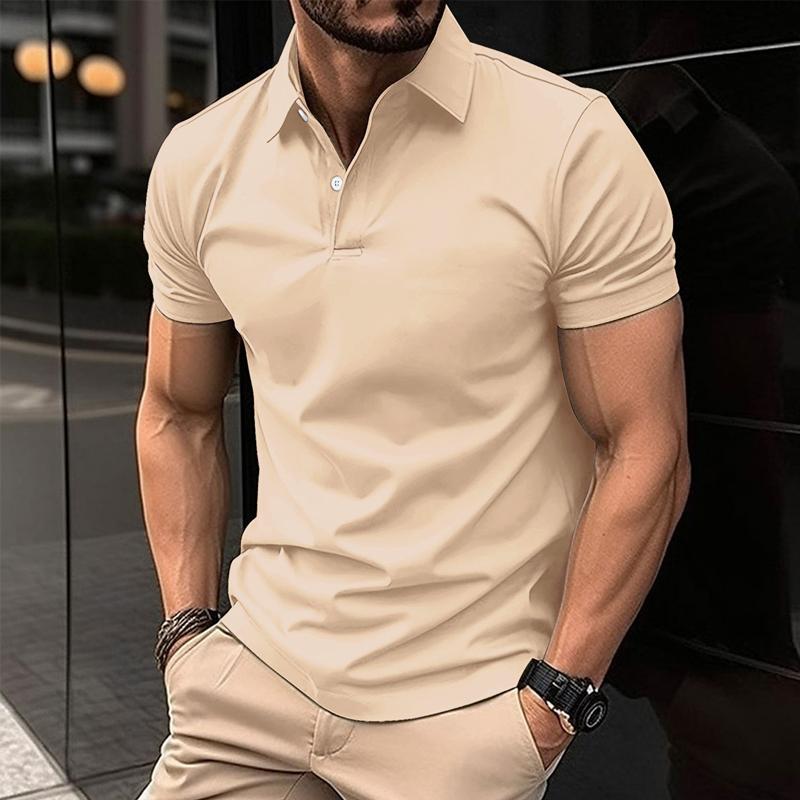 Mens Polo Shirt Slim Fit Short Sleeve With Classic Collar For Casual Smart Looks By TrendAura