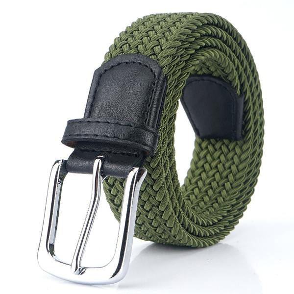 Men's Braided Belt Adjustable Versatile Accessory for Casual and Formal Wear Durable