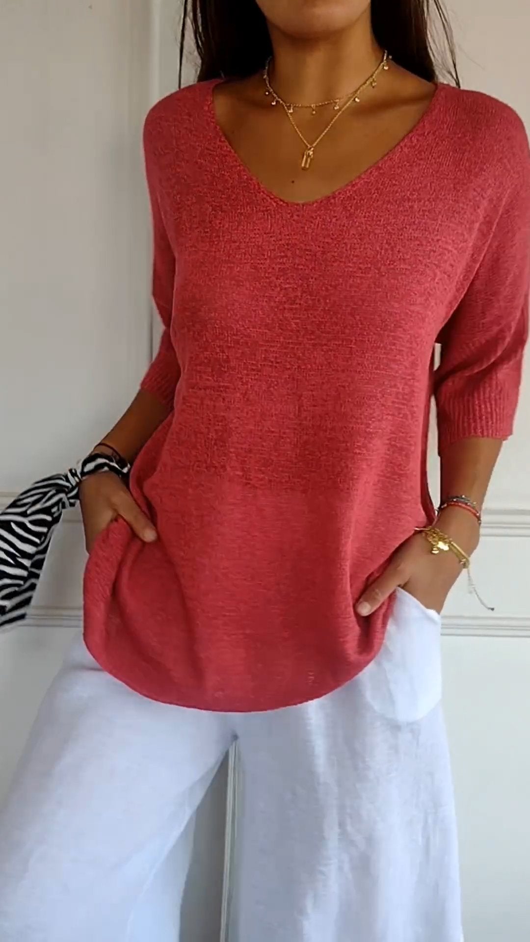 Maartje Classic Knit Top For Women Elegant Comfortable Everyday Essential Wardrobe Staple