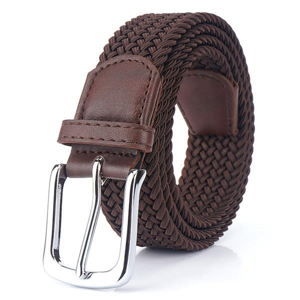 Men's Braided Belt Adjustable Versatile Accessory for Casual and Formal Wear Durable