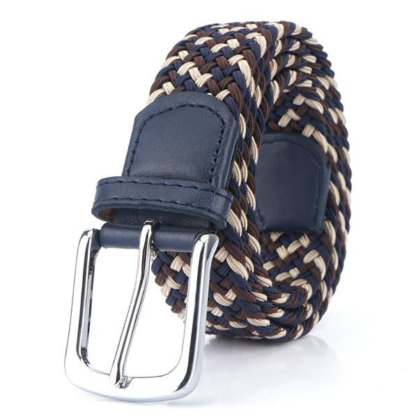 Men's Braided Belt Adjustable Versatile Accessory for Casual and Formal Wear Durable