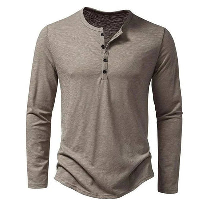 Men's Casual Henley Shirt Long Sleeve for Everyday Style and Layering Versatility