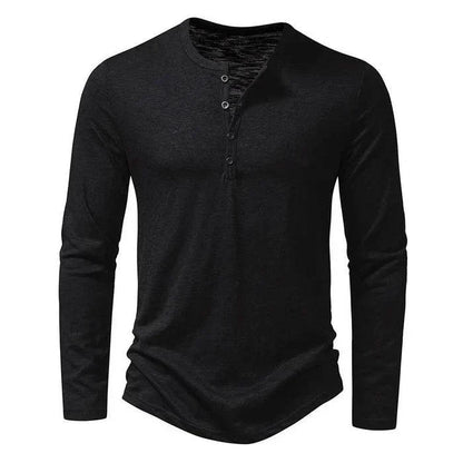 Men's Casual Henley Shirt Long Sleeve for Everyday Style and Layering Versatility
